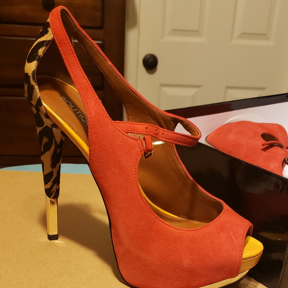 Peep Toe Stiletto Heels Never Worn